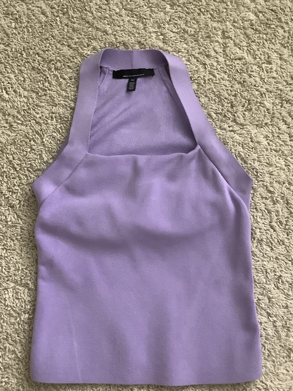 White House Black Market Forme Lavender Halter Tank Top